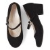 Childrens Place Black Girls Jewelled Heel Shoes.